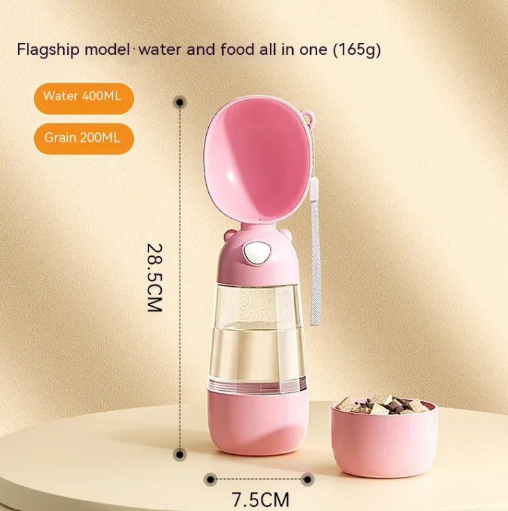 Portable 2-in-1 Bottle for Dogs - Smart Water Bottle for Walks