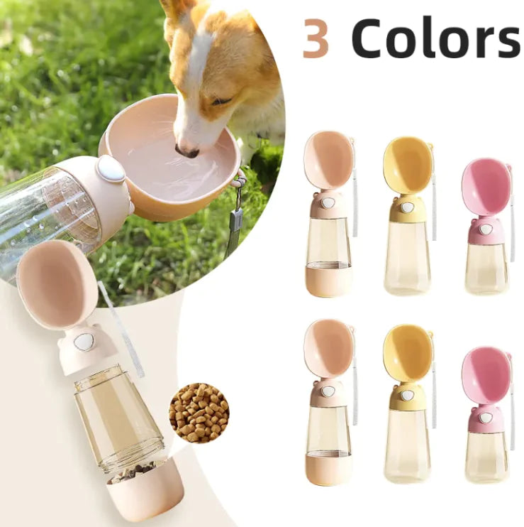 Portable 2-in-1 Bottle for Dogs - Smart Water Bottle for Walks
