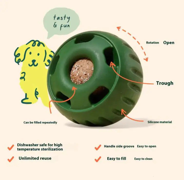 Slow Feeder Anti-Anxiety for Dogs - 3 in 1 Interactive Toy